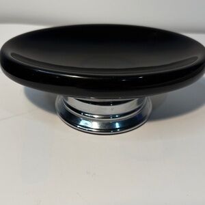 Black and Silver soap dish